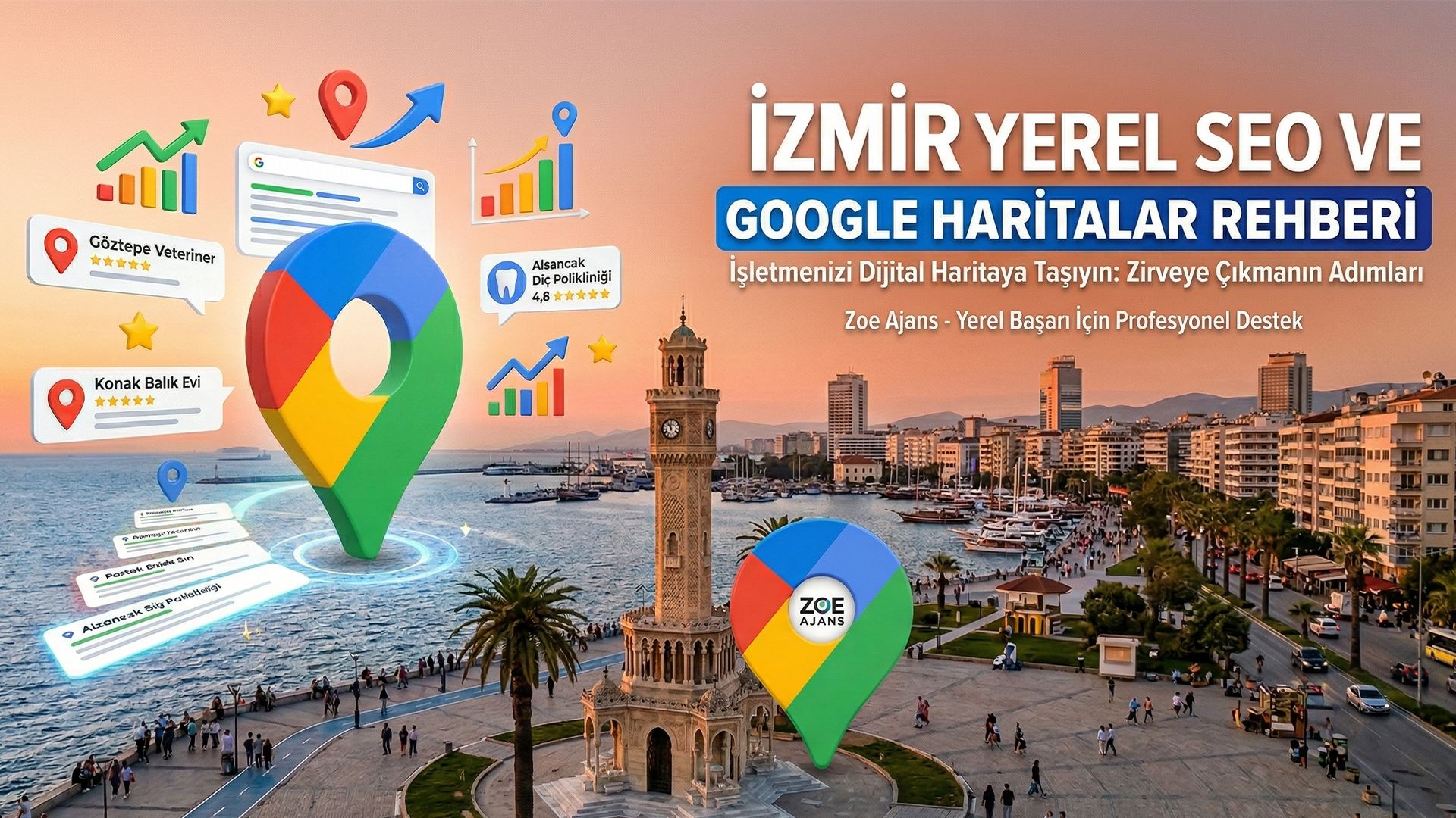İzmir’deki İşletmeler İçin Google Haritalar’da İlk 3’e Girme Rehberi
